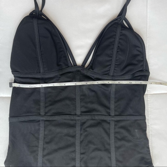Revamped Black Mesh Bodysuit Size 6 - Picture 5 of 6